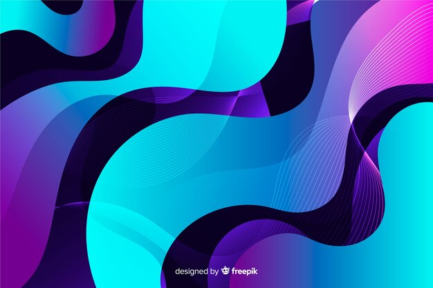 Abstract colorful flow shapes background