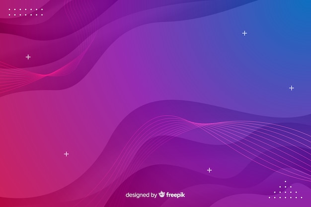 Free vector abstract colorful flow shapes background