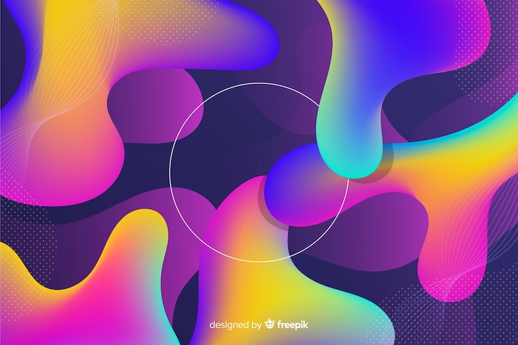 Free Vector abstract colorful flow shapes background