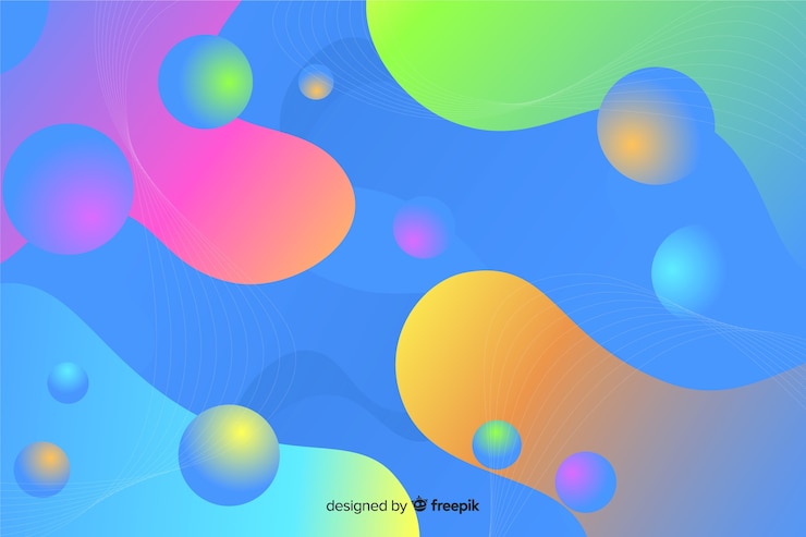 Free Vector abstract colorful flow shapes background