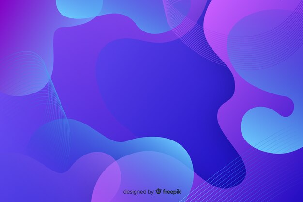 Abstract colorful flow shapes background