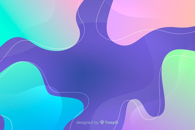 Abstract colorful flow shapes background