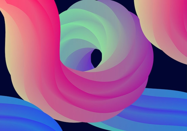 Free vector abstract colorful fluid background