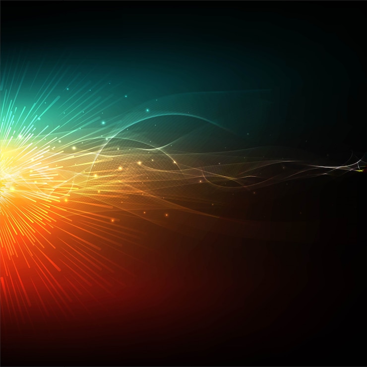 मुफ़्त वेक्टर abstract colorful glowing wave background vector
