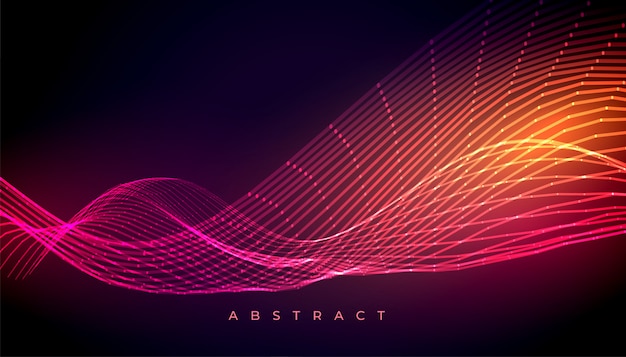 Abstract colorful glowing wave wallpaper background design