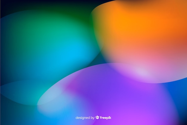 Abstract colorful gradient shapes background