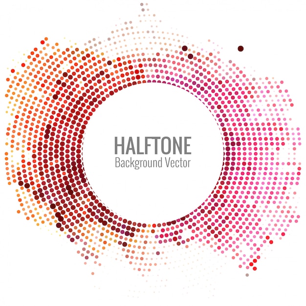 Abstract colorful halftone background vector