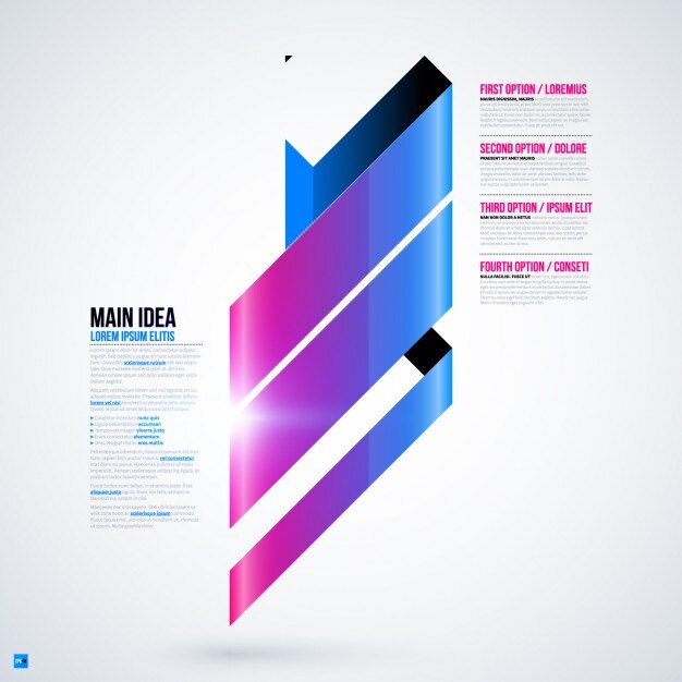 Free Vector abstract colorful infographic template 