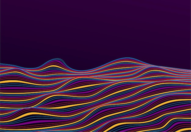 Abstract colorful lines background. moving lines of abstract background. design elements for banner, website, card, wallpaper, presentation. vector illustration