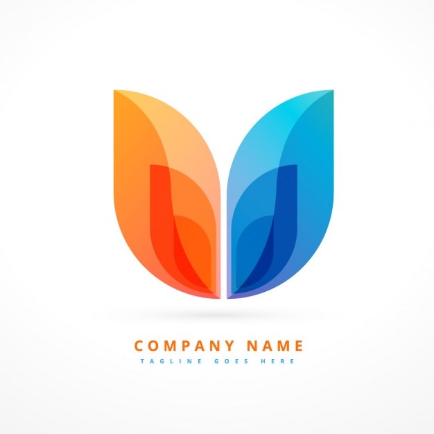 Vettore gratuito abstract logo design colorato