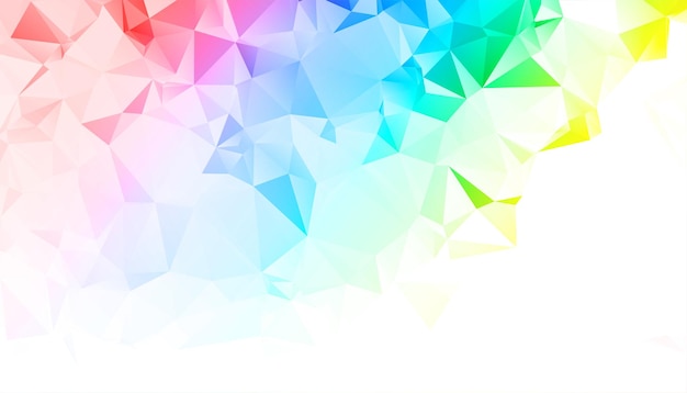 abstract and colorful low poly pattern background design