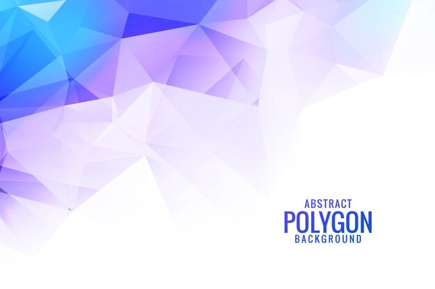 Abstract colorful low poly triangle shapes