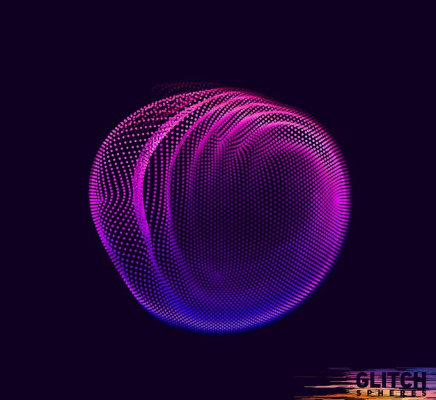 Abstract colorful mesh on dark background