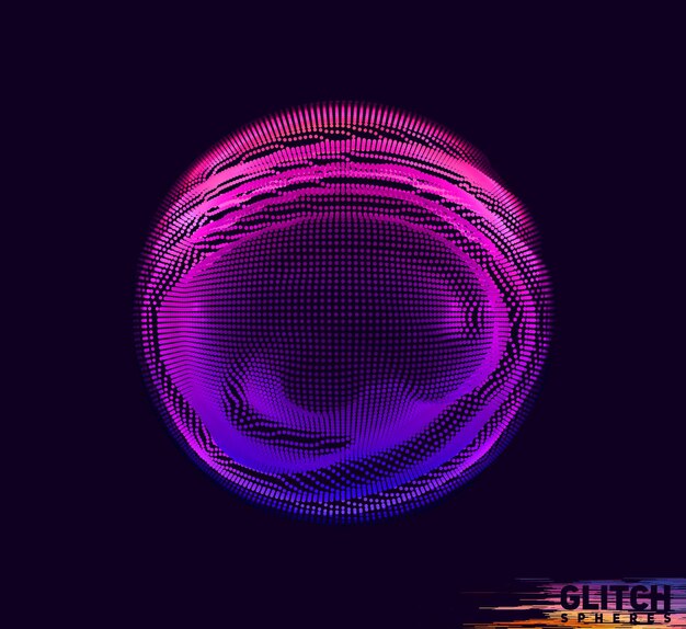 Abstract colorful mesh on dark background.