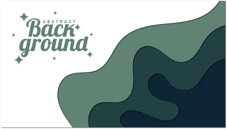 Free Vector abstract colorful paper cut shapes wave background