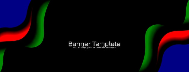 Free vector abstract colorful papercut banner design