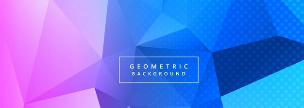 Abstract colorful polygon banner background vector