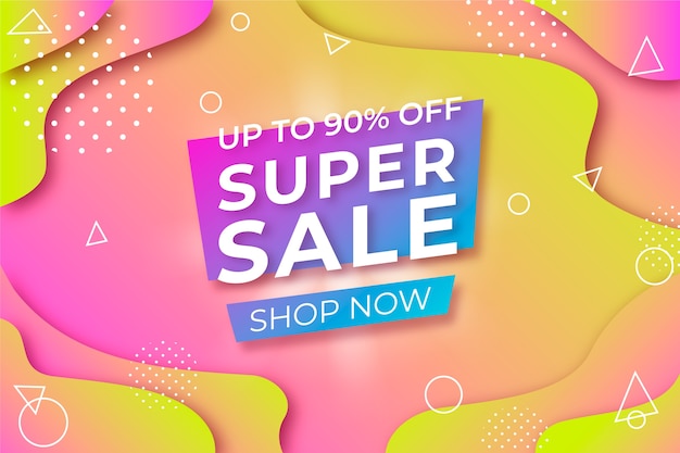 Abstract colorful promotional sales background