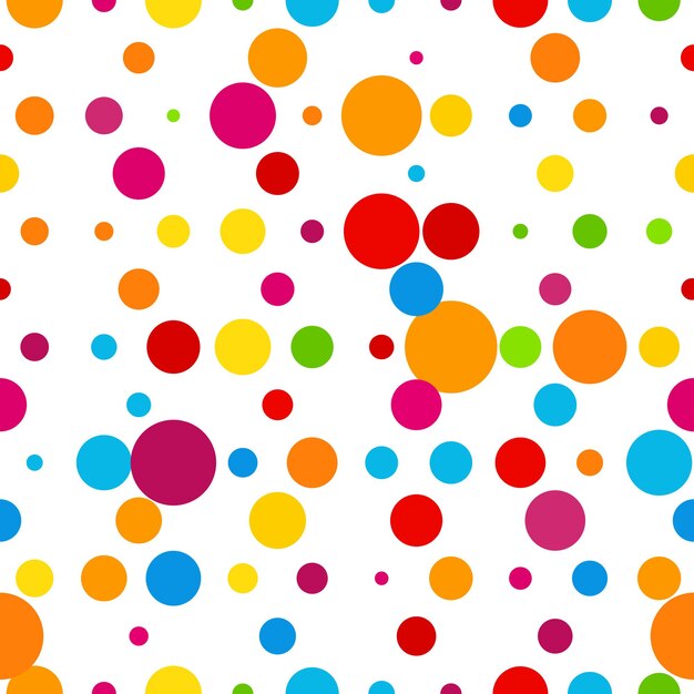 Abstract colorful round celebration seamless background Vector illustration template