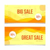 Free vector abstract colorful sales banner template