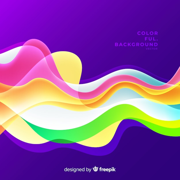 Abstract colorful shaped background
