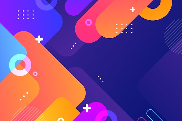 Free vector abstract colorful shapes background