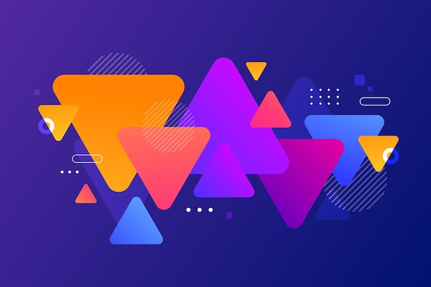 Abstract colorful shapes background