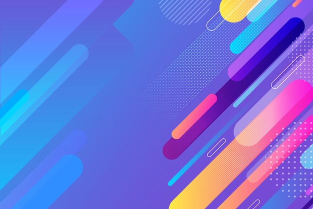 Free vector abstract colorful shapes background