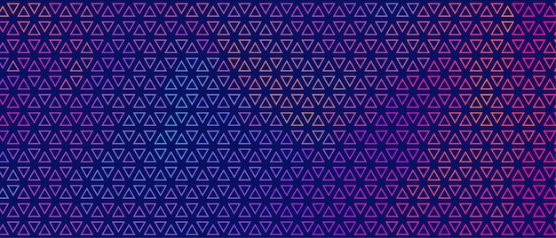 Abstract colorful small triangle pattern banner design