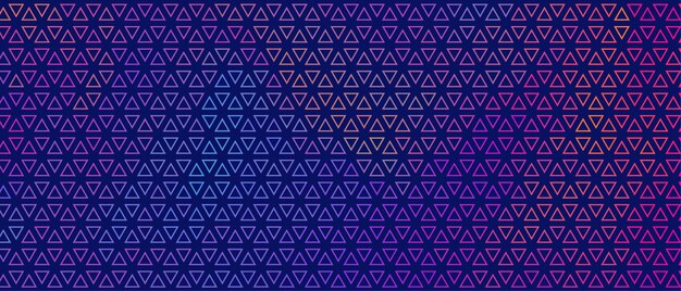 Abstract colorful small triangle pattern banner design