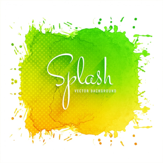 Abstract colorful splash watercolor background