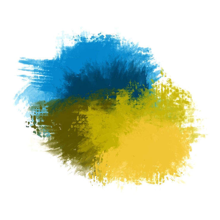 Free Vector abstract colorful splash on white background