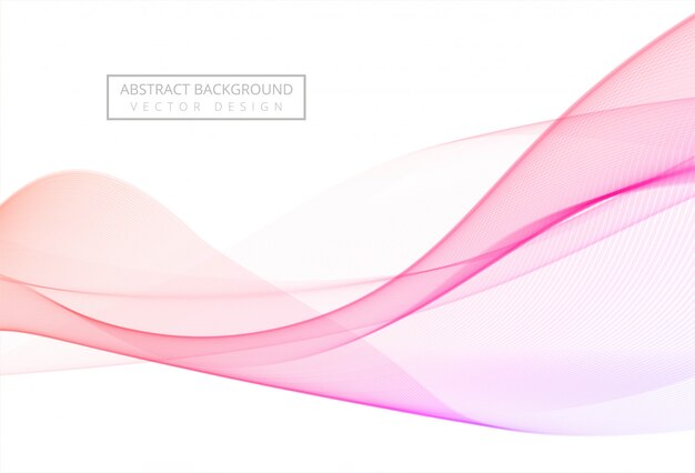 Abstract colorful stylish flowing wave background