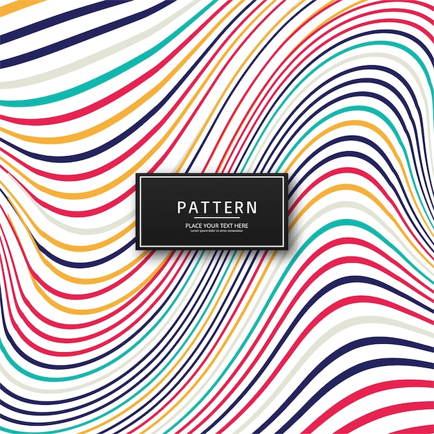 Abstract colorful stylish lines background