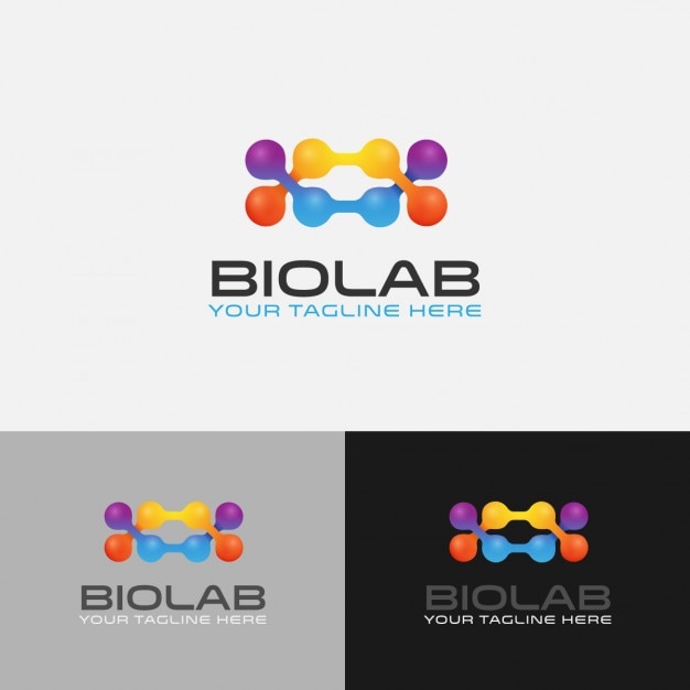 Free vector abstract colorful tech logo