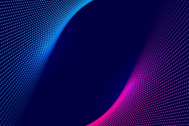 Free vector abstract colorful technology dotted wave background