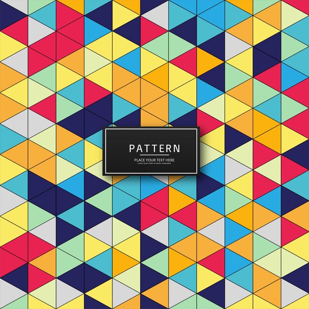 Abstract colorful triangle pattern background illustration