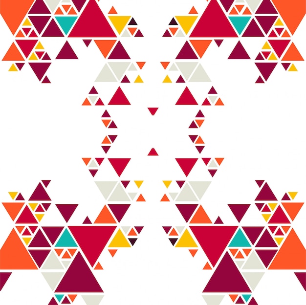 Abstract colorful triangle pattern background