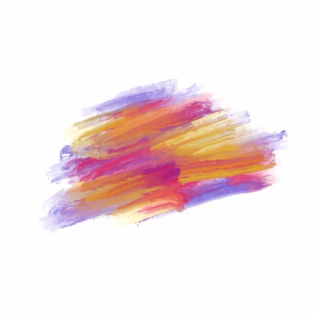 Free vector abstract colorful watercolor brush stroke design