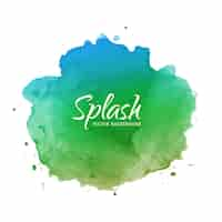 Free vector abstract colorful watercolor ink splash design