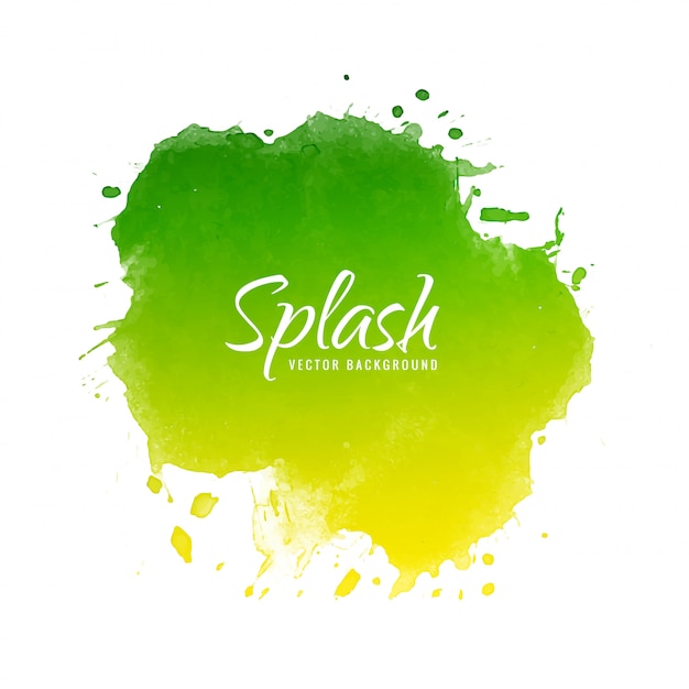 Free vector abstract colorful watercolor ink splash design