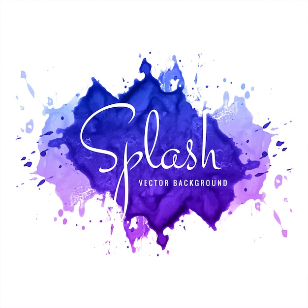 Free vector abstract colorful watercolor splash background