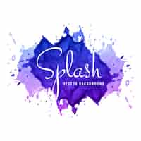 Free vector abstract colorful watercolor splash background