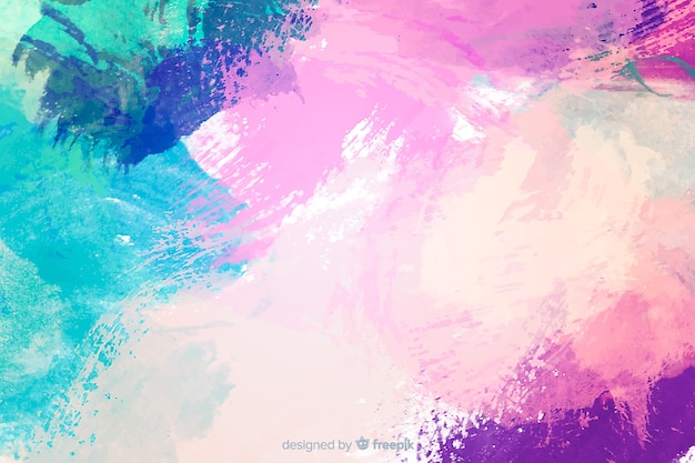 Abstract colorful watercolor stain background