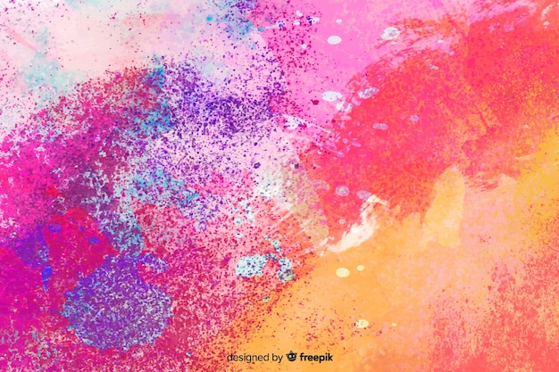 Abstract colorful watercolor stain background