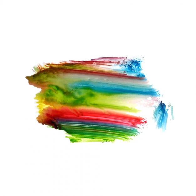 Abstract colorful watercolor stain