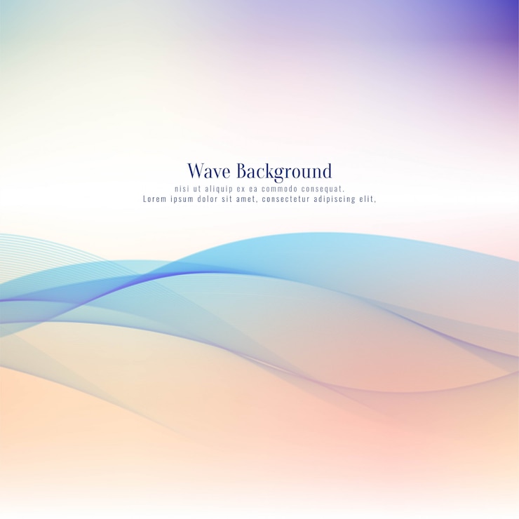 Free Vector abstract colorful wave background