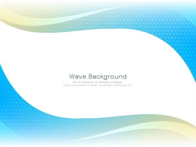Abstract colorful wave design stylish business background vector