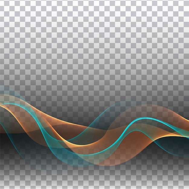 Free vector abstract colorful wave transparent stylish background