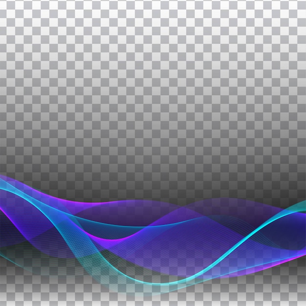 Free vector abstract colorful wave transparent stylish